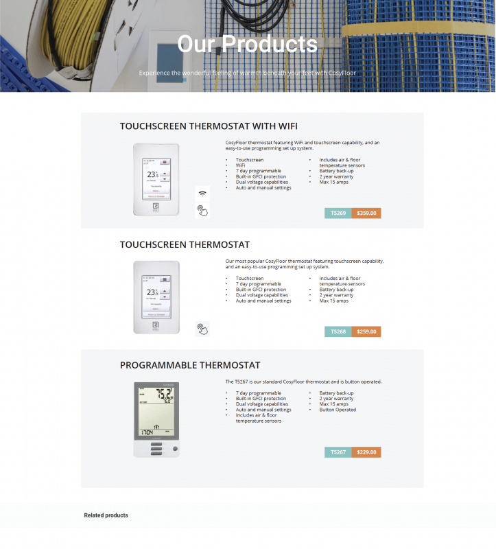 1 thermostats info page