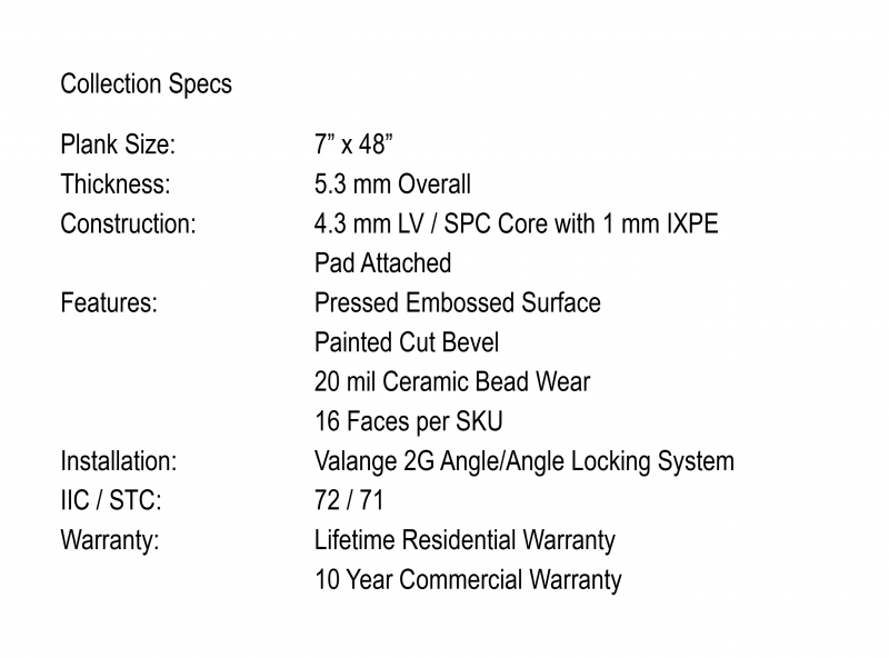 Stability Specs 8x11 Sell Sheet